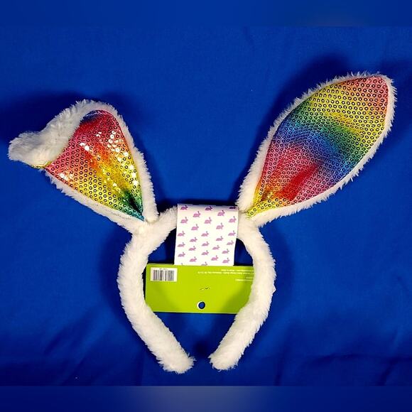 Colorful Bunny Ear Headbands Set Of 2 NWT - Picture 3 of 4